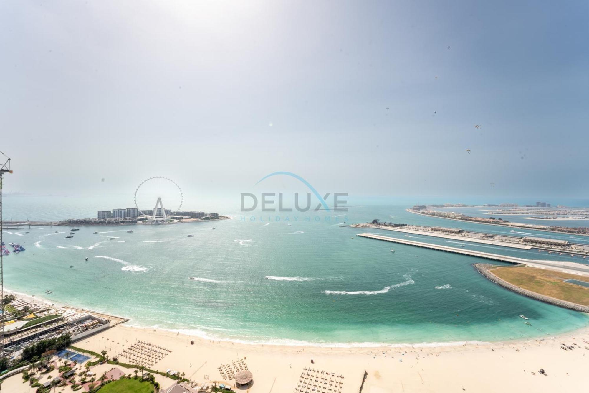 Apartment Palm Jumeirah And Sea Views 3br And Assistant's With 2 Balconies, The One Jbr, Jumeirah By Deluxe Homes *